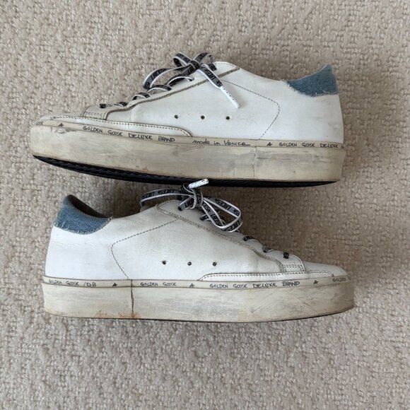 Golden Goose_  Hi Star Sneakers with Additional Lace Accessory - Picture 4 of 11